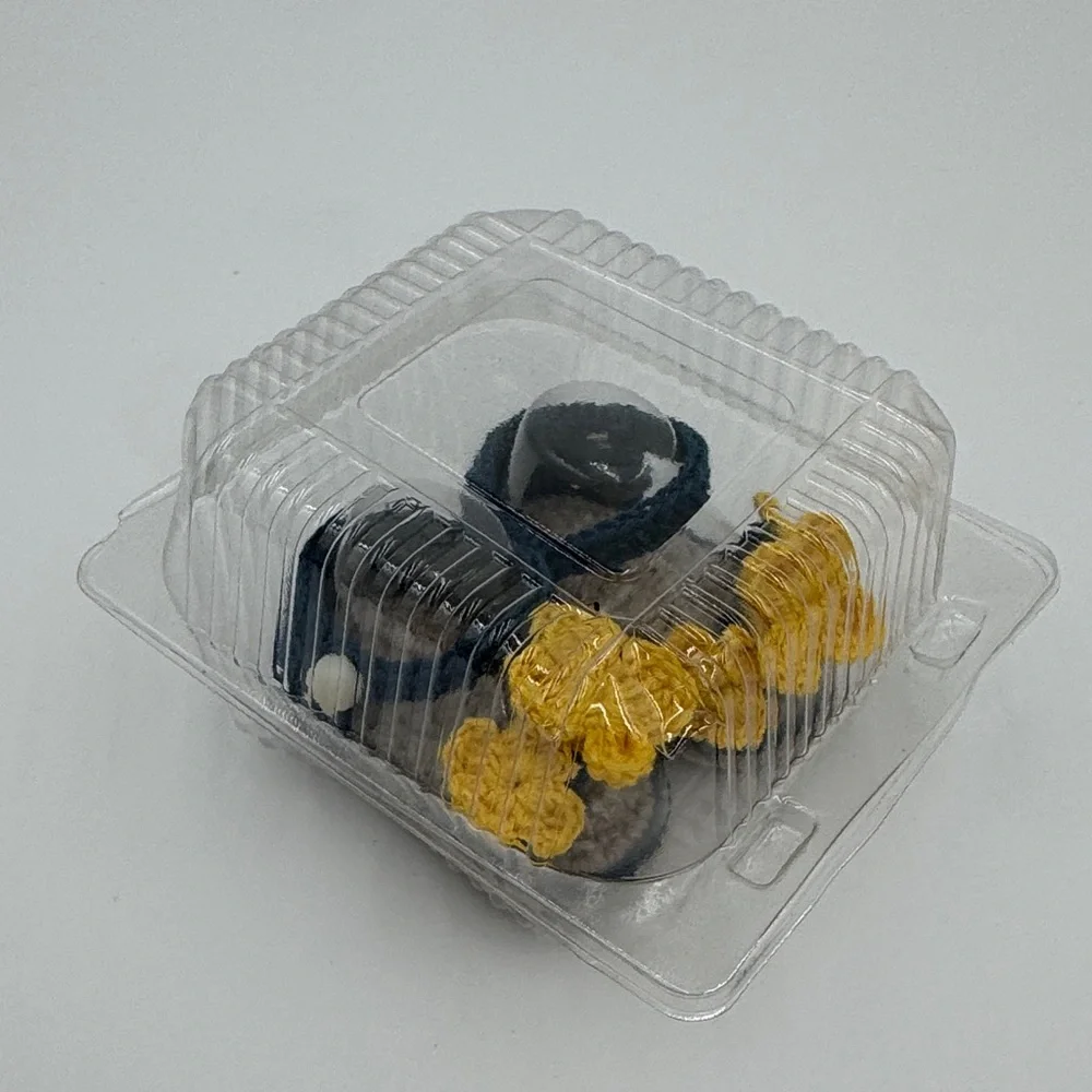 Handmade Crochet Baby Sandals - Yellow and Blue